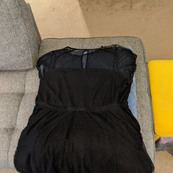 Torrid Black Polka Dot Lace Dress - Picture 2 of 8